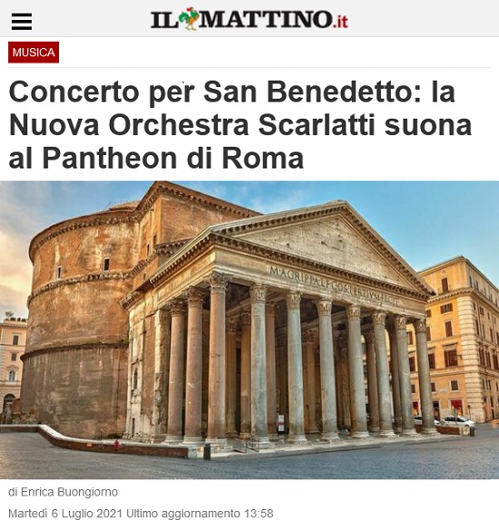 Concerto per San Benedetto al Pantheon di Roma
