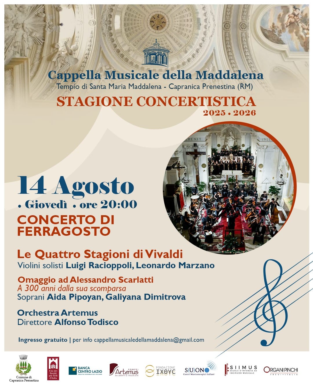 Concerto di Ferragosto 14 agosto 2025