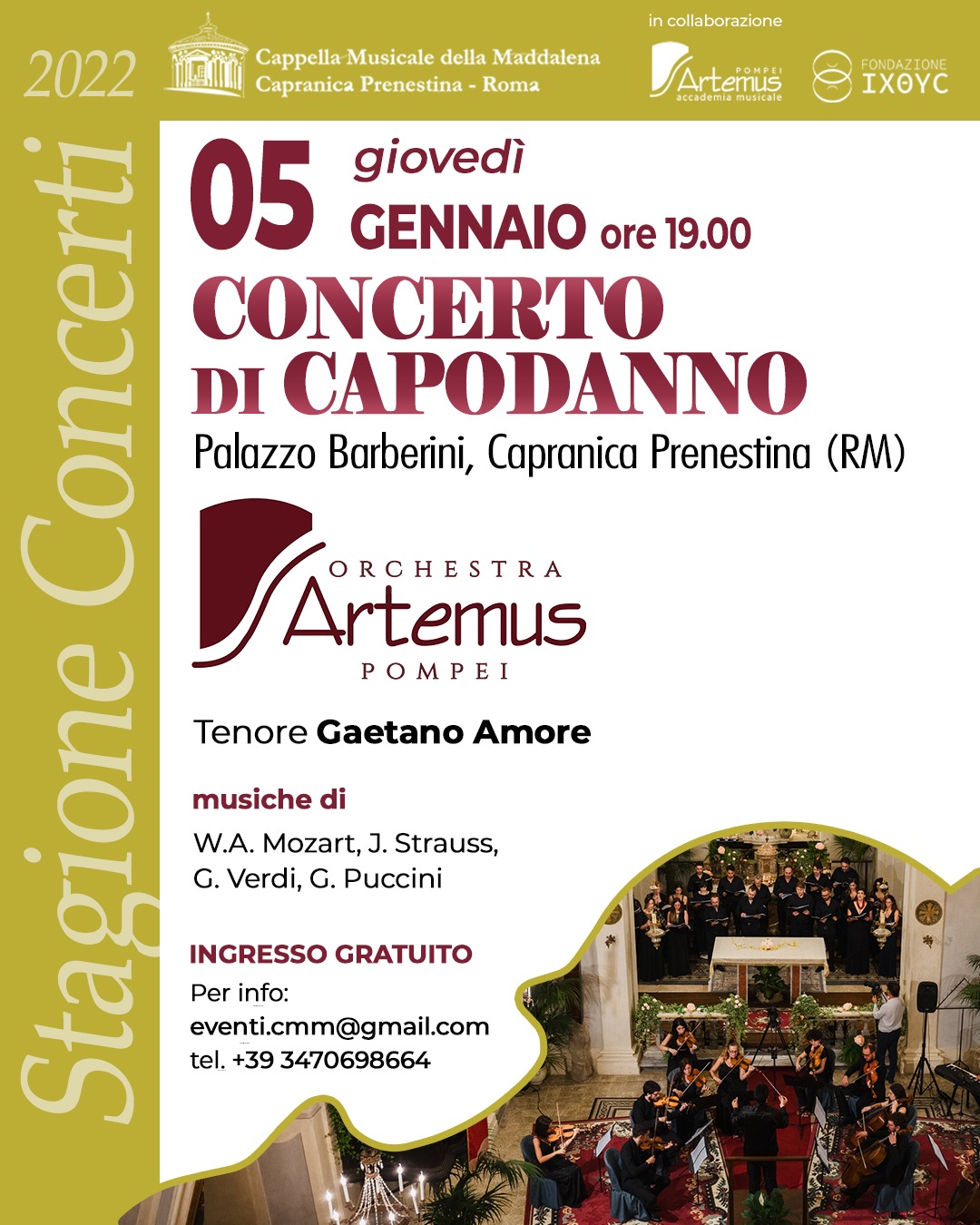 5 gennaio 2023 - concerto di capodanno