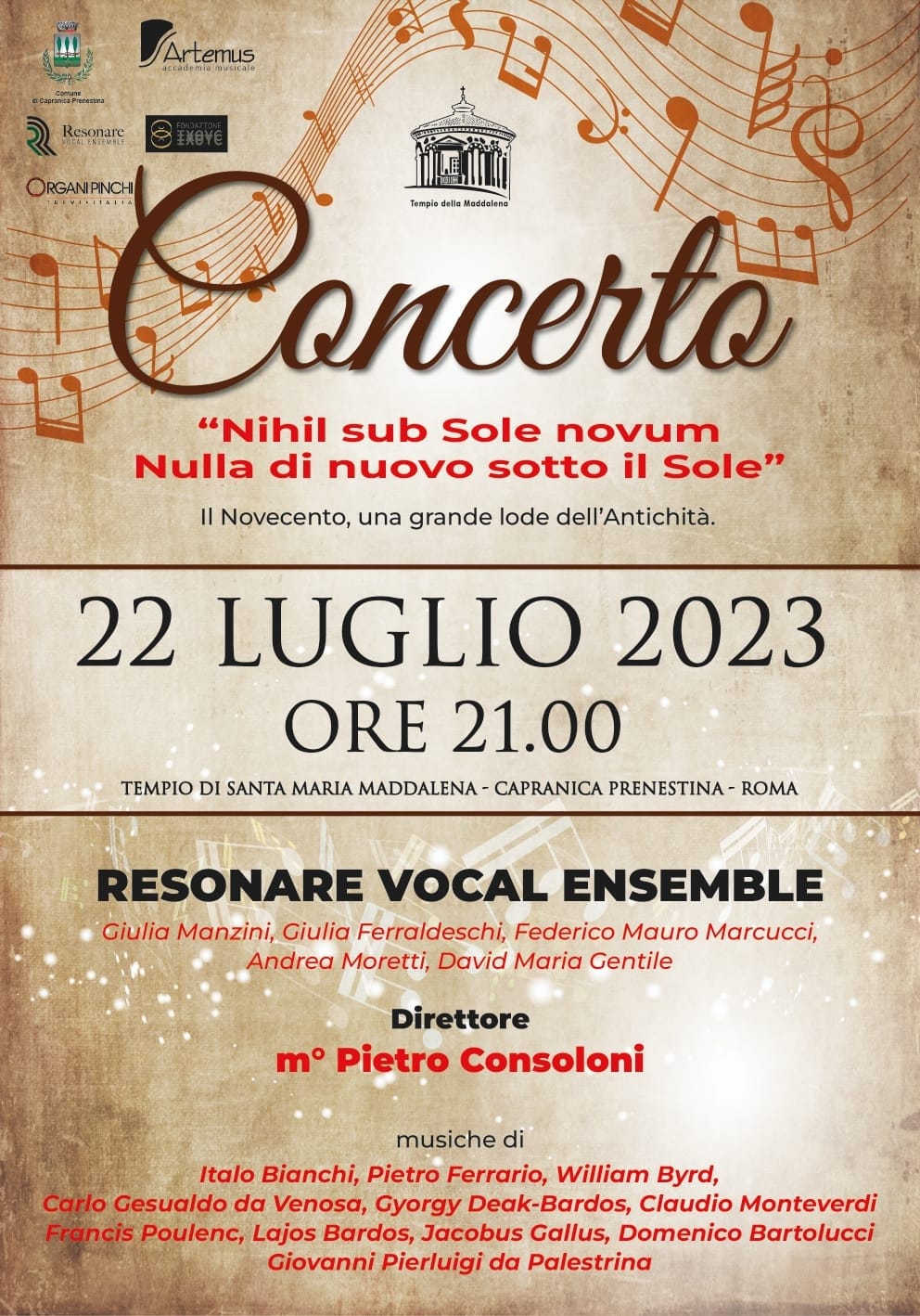 Concerto 22 luglio 2023