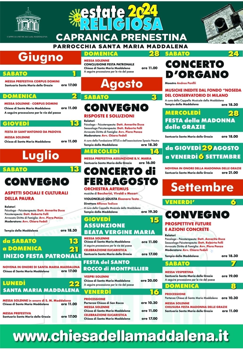 Estate religiosa 2024