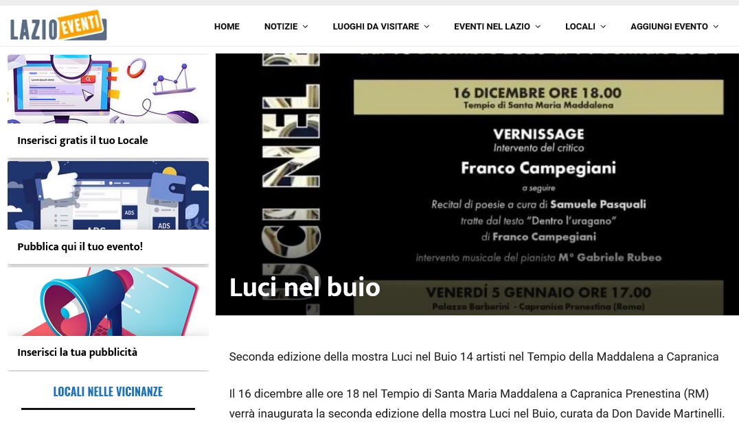 lazio eventi