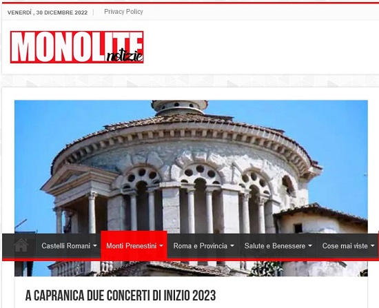 Monolite Notizie RS
