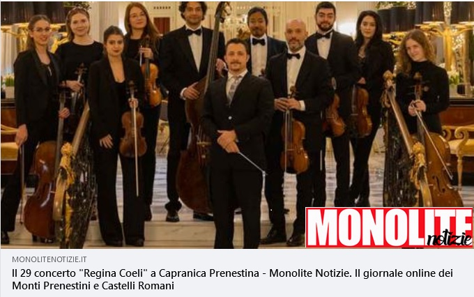 monolite notizie - concerto 29 aprile