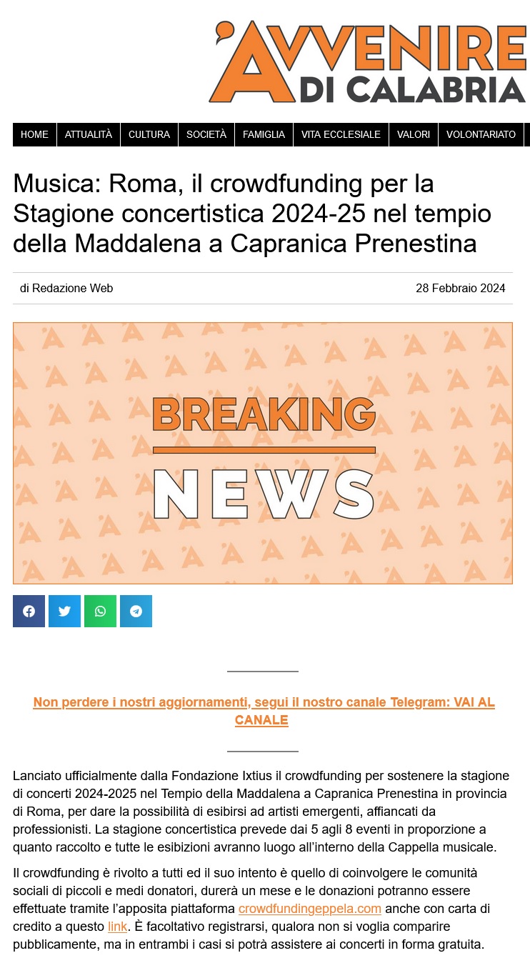 monolite notizie