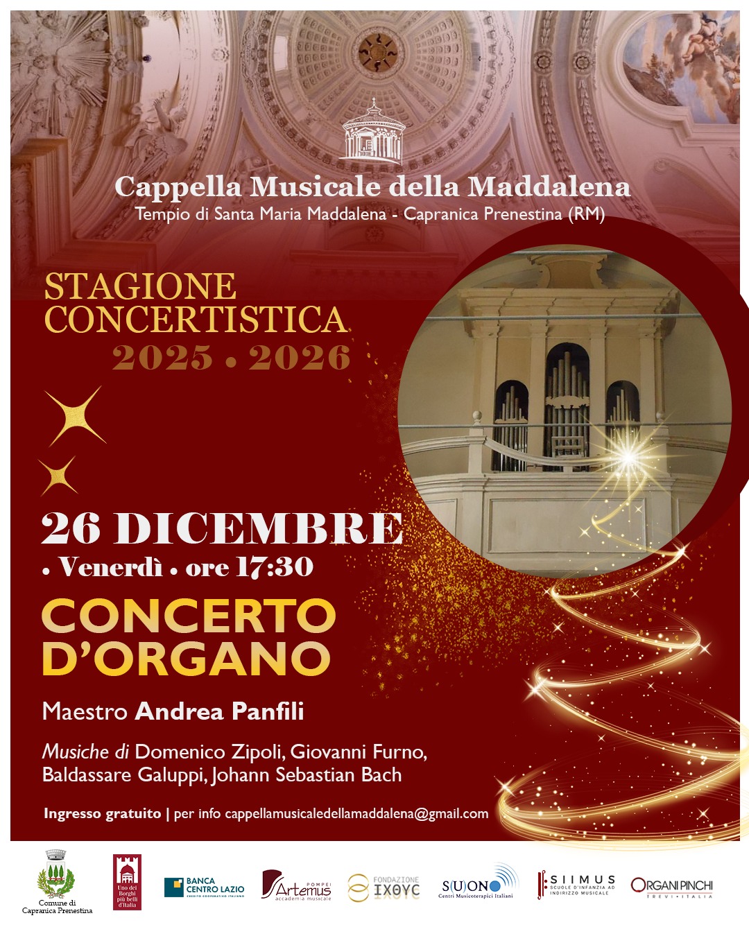 concerto organo 26 dicembre 2025