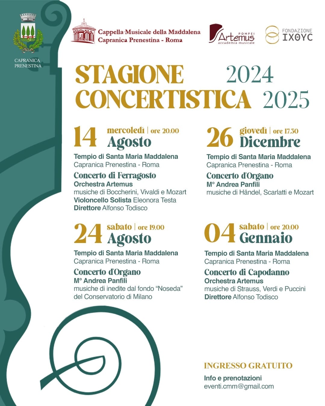 stagione concertistica 2024 2025